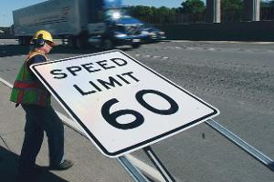 Tempolimit Speed Limit USA Amerika Verkehrsschild