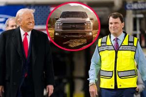 Donald Trump Jim Farley eingeklinkt Ford F-150