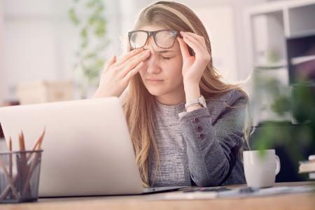 Stress verengt die Gefäße