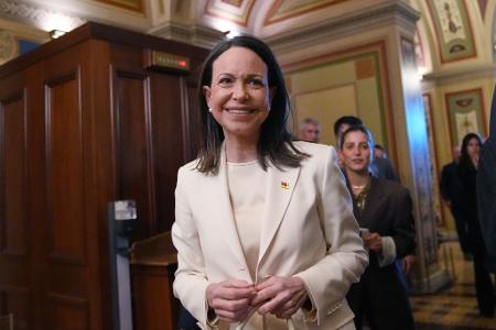 Die venezolanische Oppositionsführerin María Corina Machado ist um ein gutes Verhältnis zu Donald Trump bemüht. (Archivbild)