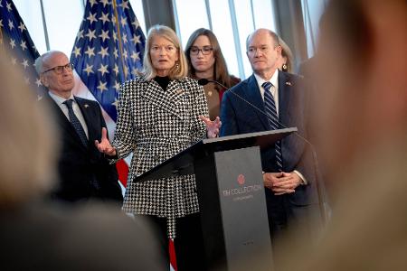 Die Gruppe der US-Parlamentarier in Kopenhagen. 