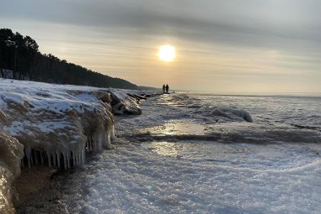 Eisige Ostsee