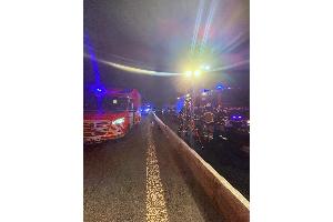 Blick auf die Einsatzstelle