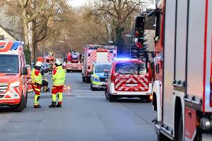 Blick auf die Einsatzstelle; Foto: Feuerwehr Essen