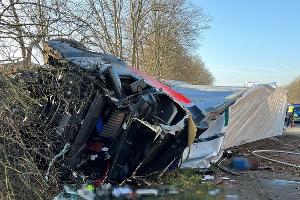 Unfallstelle auf der A2