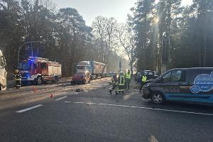 Die Ampelkreuzung L072 / K30 musste zeitweise vollgesperrt werden.