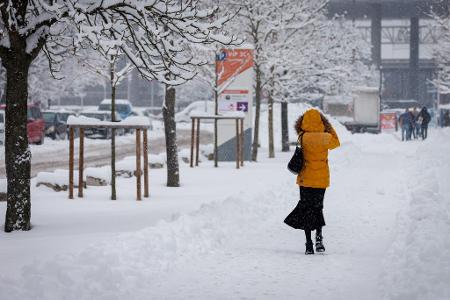 Nürnberg im Schnee.