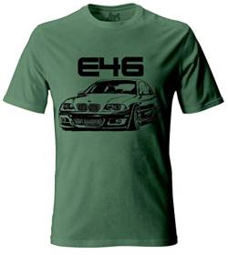 E46 Herren Grunge T-Shirt #2073 (L, Khaki) von 1/4 Mile Kult