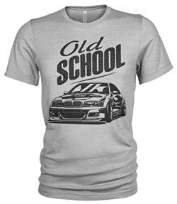 E46 Herren Urban Style T-Shirt (M, Grau Meliert) von 1/4 Mile Kult