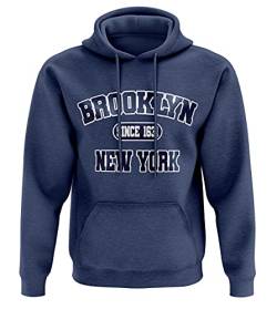 1/4 Mile Brooklyn, New York Varsity Uni-Kapuzenpullover/Hoodie #2106NV (S, s) von 1/4 Mile