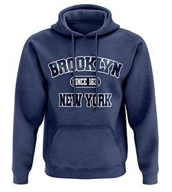 1/4 Mile Brooklyn, New York Varsity Uni-Kapuzenpullover/Hoodie #2106NV (XL, x_l) von 1/4 Mile