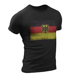 Deutschland Flagge I Patriot I Bundeswehr | Deutschland Grunge T-Shirt (M) von 1/4 Mile