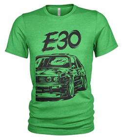 E30 M3 Dirty Style Herren T-Shirt (M, Irisch) von 1/4 Mile