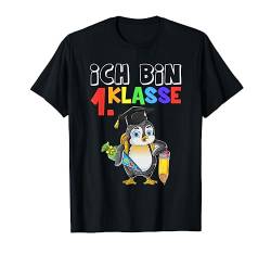 Ich Bin 1. Klasse Pinguin Schulanfang Jungen Einschulung T-Shirt von 1 Klasse Einschulungs T-Shirt Shop