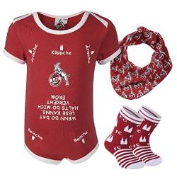 1. FC Köln Baby Geschenkbox (Body, Söckchen, Halstuch) - Plus gratis Aufkleber Forever Köln (50/56) von 1. FC Köln FC Cologne