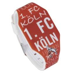 1. FC Köln LED Armbanduhr - Allover - Silikon Uhr Fanuhr von 1. FC Köln
