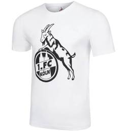 1. FC Köln T-Shirt „Basic weiß schwarz Gr. 3XL von 1. FC Köln
