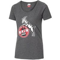 1. FC Köln T-Shirt T-Shirt Basic Anthrazit von 1. FC Köln