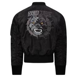 100% Hardcore Herren Bomberjacke Circle Pit, Black, 3 XL von 100% Hardcore