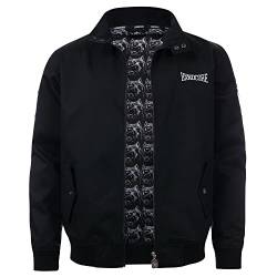 100% Hardcore Herren Harrington Jacke Dog-1, Schwarz, XL von 100% Hardcore