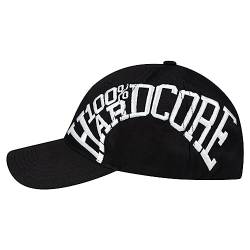 100% Hardcore Herren Strapback Cap Kappe Essential, Black, One Size von 100% Hardcore