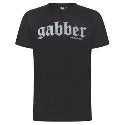 100% Hardcore Herren T-Shirt Gabber Essentials - Schwarz/Silver - M von 100% Hardcore