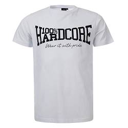 100% Hardcore Herren T-Shirt The Brand, Weiß, M von 100% Hardcore