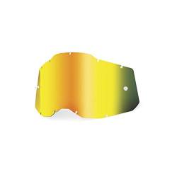 100% Unisex-Adult Racecraft/Accuri/Strata Replacement Sunglass Lenses, Spiegel Gold, Erwachsene von 100%