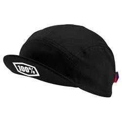 100% Unisex Fahrradkappe Exceeda, Solid Schwarz, HU-CAP-9150 von 100%