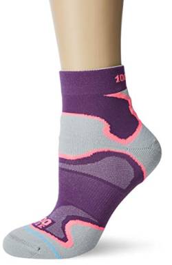 1000 Mile Damen Fusion-Fußkettchen Socken, violett, M von 1000 Mile