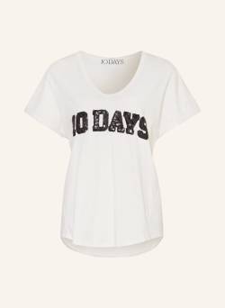 10days T-Shirt Mit Pailletten weiss von 10DAYS