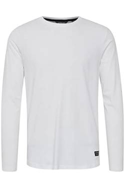 11 Project Anaklet Herren Longsleeve Langarmshirt Shirt Basic aus 100% Baumwolle, Größe:L, Farbe:White (110601) von 11 Project