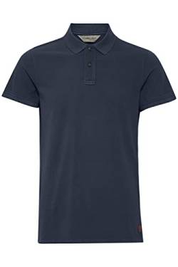 11 Project Illian Herren Poloshirt Polohemd T-Shirt mit Grandad-Ausschnitt aus 100% Baumwolle, Größe:L, Farbe:Dress Blues (194024) von 11 Project