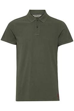 11 Project Illian Herren Poloshirt Polohemd T-Shirt mit Grandad-Ausschnitt aus 100% Baumwolle, Größe:XL, Farbe:Olive Night (190515) von 11 Project