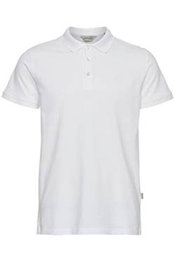 11 Project Orson Herren Poloshirt Polohemd T-Shirt mit Grandad Ausschnitt und Knopfleiste, Größe:M, Farbe:White (110601) von 11 Project