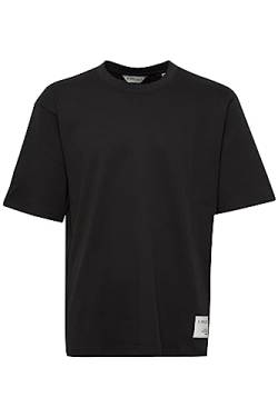 11 Project PRAndre Tee Herren T-Shirt Kurzarm Shirt Basic Hochwertige Baumwoll-Qualität Rundhalsausschnitt Überschnittene Schultern Oversize Fit, Größe:M, Farbe:True Black (194008) von 11 Project