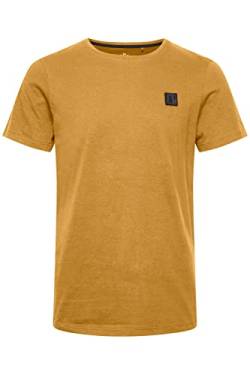 11 Project PRChris Herren T-Shirt Kurzarm Shirt Basic mit Brustpatch Rundhals-Ausschnitt Regular fit Hochwertige Baumwoll-Qualität, Größe:M, Farbe:Bronze Brown (180937) von 11 Project