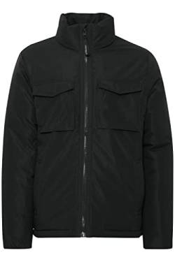 11 Project PRDeke Herren Übergangsjacke Herrenjacke Jacke Kurze Winterjacke Mit Stehkragen und Taschen Stark gefüttert Regular Fit, Größe:L, Farbe:Black (194007) von 11 Project