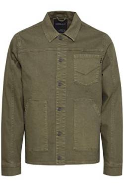 11 Project PRDetrik Herren Jeansjacke Denim Übergangsjacke mit Umschlagkragen Regular Fit, Größe:M, Farbe:Olive Night (190515) von 11 Project