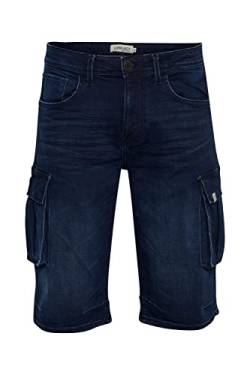 11 Project PRNordin Herren Cargo Jeans Shorts Kurze Denim Hose mit Stretch Regular Fit, Größe:M, Farbe:Denim Dark Blue (200292) von 11 Project