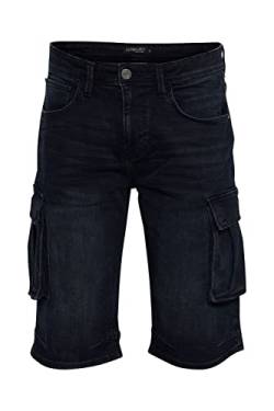 11 Project PRNordin Herren Cargo Jeans Shorts Kurze Denim Hose mit Stretch Regular Fit, Größe:M, Farbe:Denim Washed Black (201001) von 11 Project