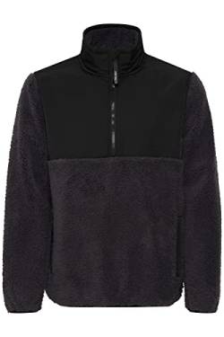 11 Project PRPiet Troyer Sweatshirt Herren Pullover Sweater mit Teddy Fell mit Stehkragen Regular Fit, Größe:M, Farbe:Forged Iron (193907) von 11 Project