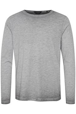 11 Project PRSeverinus Herren Longsleeve Langarmshirt Shirt Basic aus 100% Baumwolle, Größe:M, Farbe:Mid Grey (184005) von 11 Project