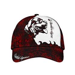 167 Damen Herren Snapback Kappe 3D Gedruckter Rottweiler Baseball Cap Baumwolle Basecap Reine Farbe Trucker Kappe Für Golf Draussen Sport von 167