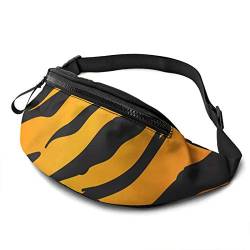 Brusttasche Goldene Tigerfell-Textur, Waist Fanny Pack Verstellbarer Damen Brustbeutel Multifunktionale Gürteltasche Für Wandern Running Joggen 14X35Cm von 177