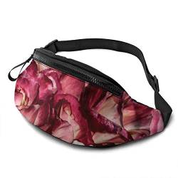 Brusttasche Rosen Edle Rosenblume, Gürteltasche Stylisch Sport Gürteltasche Atmungsaktiv Hüfttaschen Für Fahrrad Herren Wandern 14X35Cm von 177