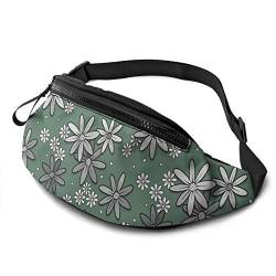 Damen Bauchtasche Glückliche Blume, Gurttasche Mode Sport Hüfttasche Mit Reißverschluss Hüfttaschen Für Aktivitäten Running Wandern 14X35Cm von 177