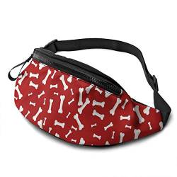 Damen Bauchtasche Hundeknochen, Sport Hüfttasche Mode Hüfttaschen Stylisch Lauftasche Für Aktivitäten Geschenke Sport 14X35Cm von 177