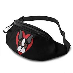 Damen Brustbeutel Niedliches Terrier-Hundegesicht, Gurttasche Stylisch Hüfttaschen Mode Damen Bauchtasche Für Radfahren Hundetraining Fahrrad 14X35Cm von 177