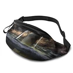 Gürteltasche Flaschenfisch, Sport Gürteltasche Atmungsaktiv Sport Hüfttasche Große Kapazität Schultertaschen Für Outdoor Spazieren Reisen 14X35Cm von 177